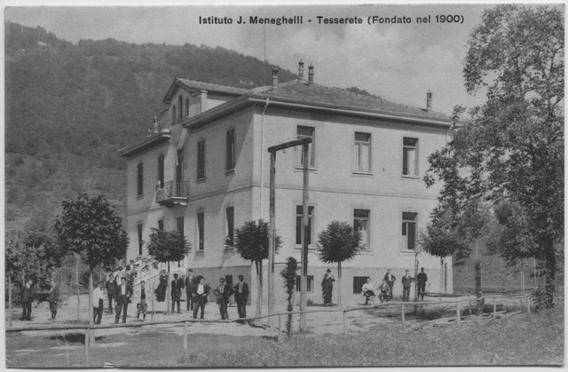 Cartolina dell'Istituto Giuseppe Meneghelli a Tesserete