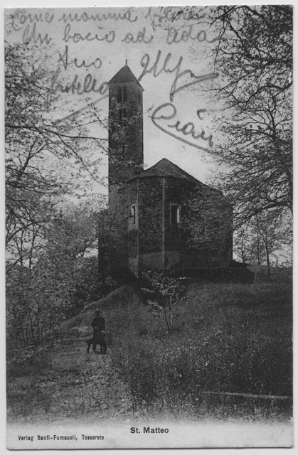 Cartolina della Chiesa di San Matteo a Cagiallo