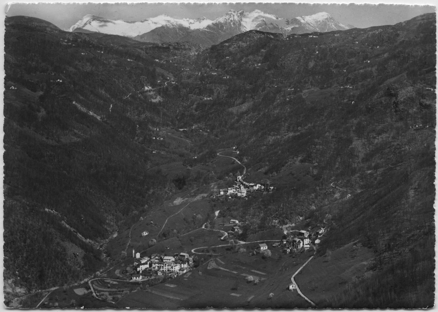 Cartolina aerea di Bettagno, Lelgio e Odogno