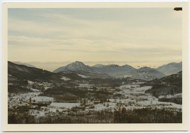 Veduta di Sala Capriasca innevata