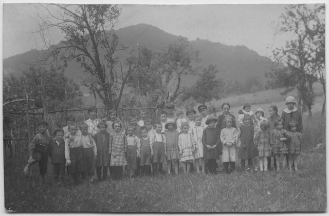Alunni della scuola elementare di Vaglio