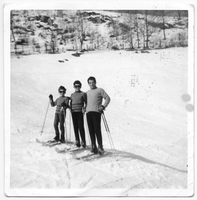 Famiglia Quadri sugli sci a Gola di Lago