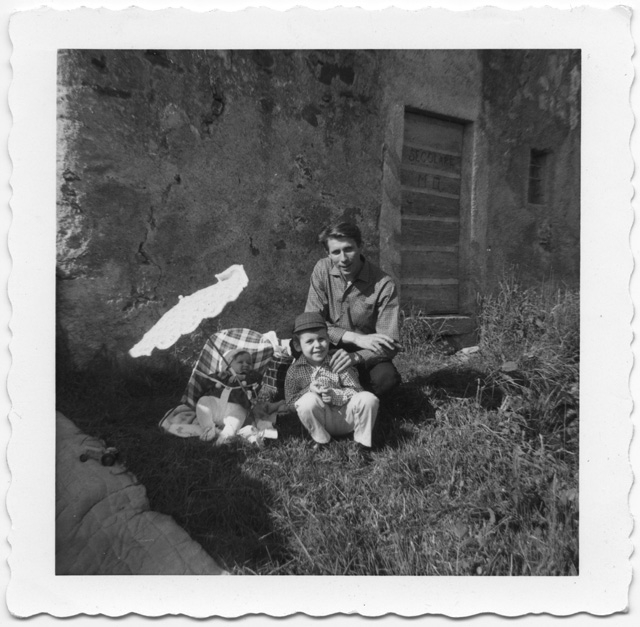 Quirico Quirici ai monti del Med con i figli