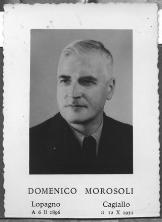 Santino funebre di Domenico Morosoli (1896-1951)