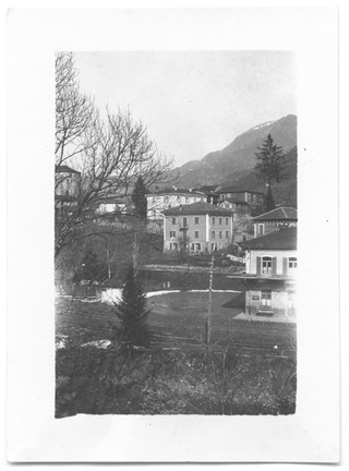 Veduta di Tesserete con la stazione