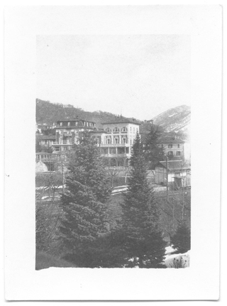 Veduta di Tesserete con la stazione