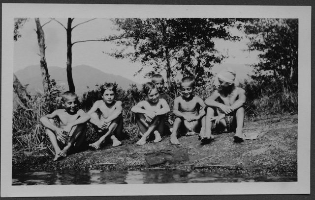 Bambini al lago di Origlio