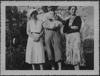 Mario e Irma Bernasconi con Louise Pannes