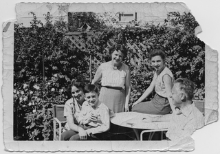 Coniugi Rene e Maria Canonica con i figli Didi e Sunny