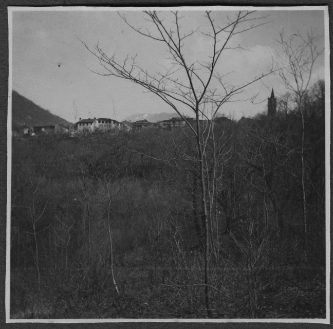 Sala Capriasca con la casa di Mario Bernasconi