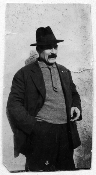 Cherubino Storni con il cappello