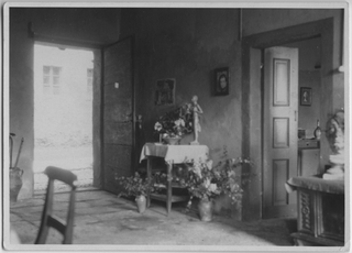 Interno della casa di Mario Bernasconi