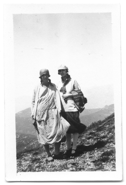 Escursioniste in posa