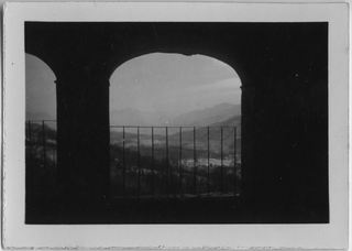 Panorama su Origlio dalla loggia della casa di Mario Bernasconi