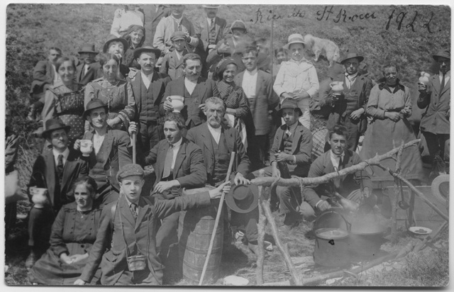 Gruppo in posa a San Lucio alla festa di San Rocco
