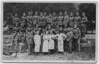 Scuola reclute in posa a Walenstadt