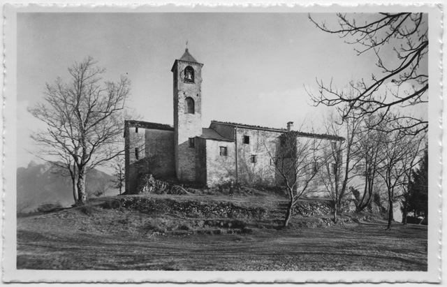 Cartolina dell'oratorio di San Bernardo a Comano