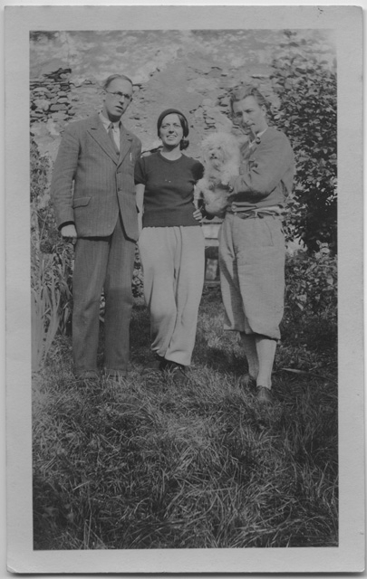 Irma e Mario Bernasconi con un amico