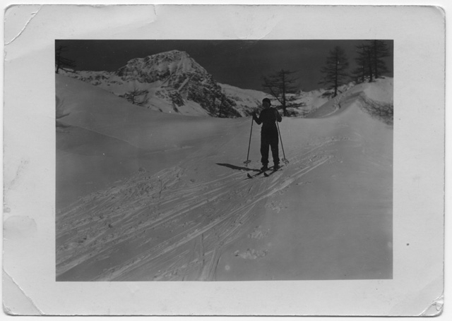 Pia Canonica mentre scia a Piora