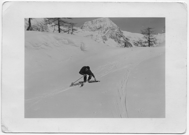 Pia Canonica mentre scia a Piora