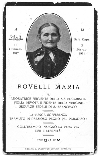 Luttino di Maria Rovelli di Sala Capriasca