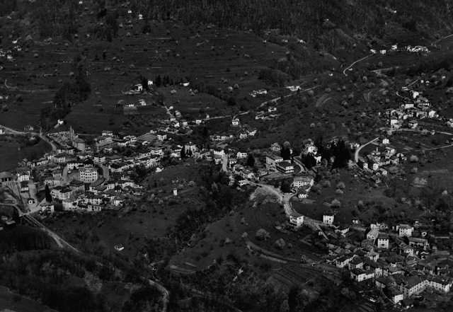 Veduta aerea di Tesserete, Campestro e Cagiallo