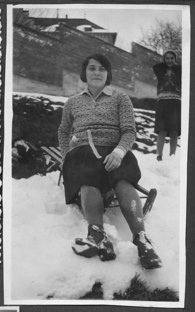 Amalia Reali sulla slitta