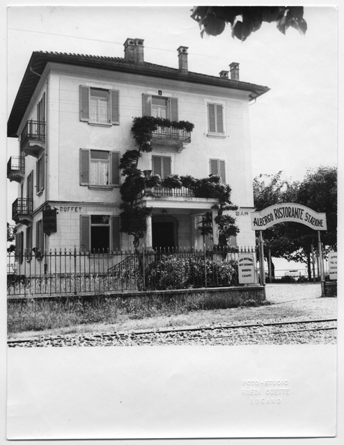 Cartolina del Ristorante Albergo Stazione a Dino