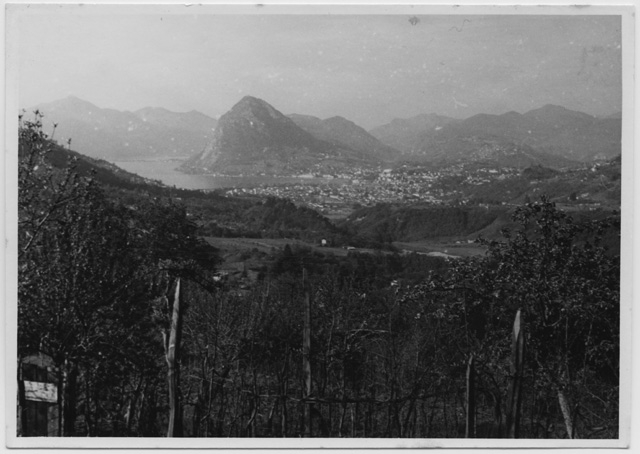 Veduta del golfo del Ceresio da Sonvico