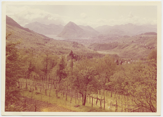 Veduta della valle del Cassarate da Sonvico