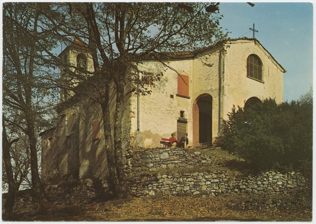 Cartolina dell'oratorio di San Bernardo a Comano