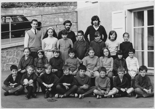 Alunni di Sala Capriasca con il maestro Pio Clementi