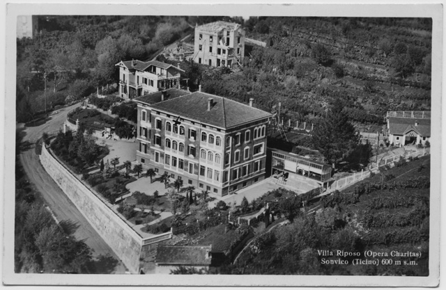 Cartolina di Sonvico con Villa Riposo