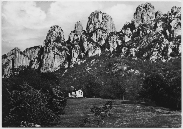 Cartolina di Sonvico con i Denti della Vecchia