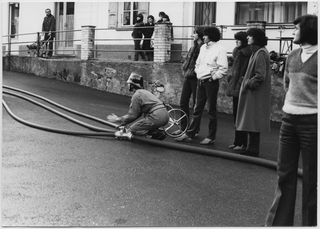 Corpo Pompieri Capriasca in fase di addestramento a Tesserete