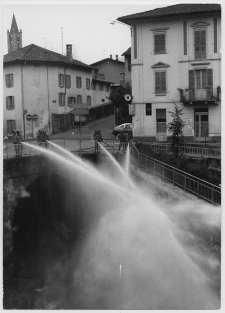 Corpo Pompieri Capriasca in fase di addestramento a Tesserete