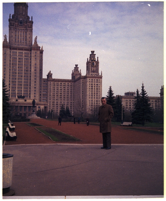 Remo Canonica in posa a Mosca