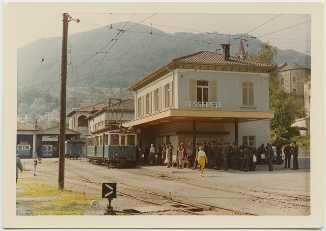 Partenza dell'ultima corsa del tram della linea Lugano-Tesserete