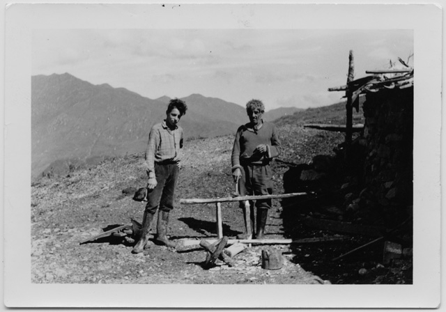 Gianni e Costante Bricalli all'alpe Pianca Bella