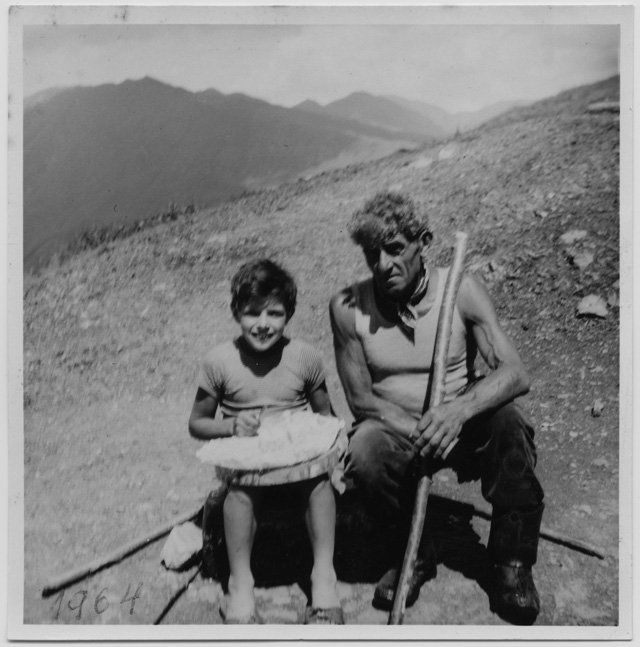 Gianni e Costante Bricalli all'alpe Pianca Bella