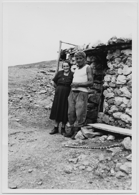 Pierina e Costante Bricalli all'alpe di Pianca Bella