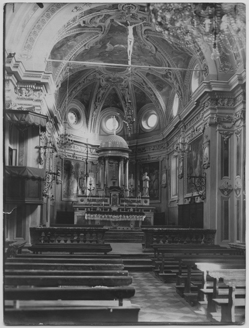 Interni della chiesa parrocchiale a Sonvico