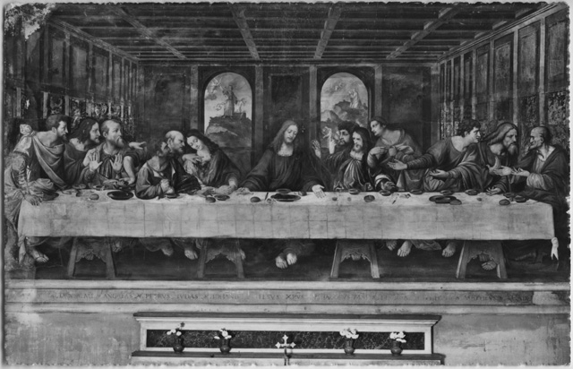 Cartolina del Cenacolo della chiesa S. Ambrogio di Ponte Capriasca