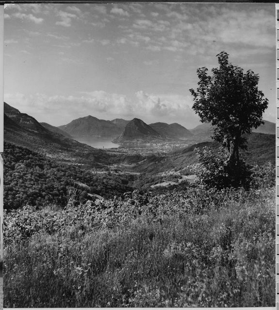Veduta del golfo del Ceresio da Roveredo