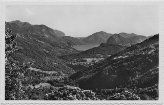 Veduta della valle del Cassarate da Gola di Lago