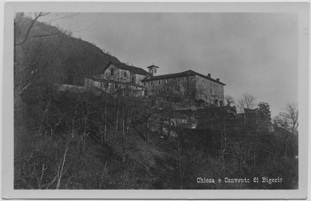 Cartolina del convento di Bigorio