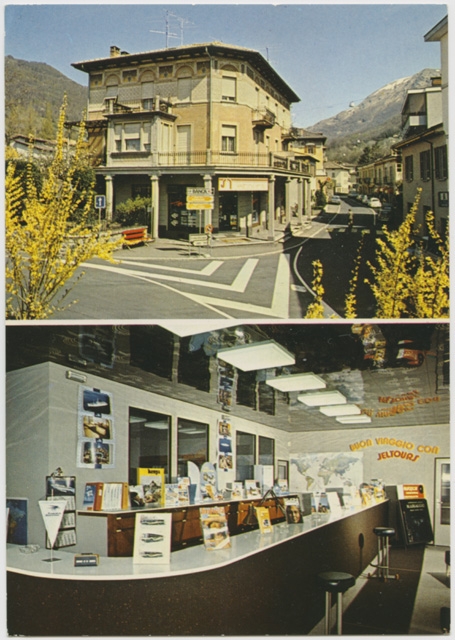 Cartolina dell'agenzia viaggi Jeltours a Tesserete