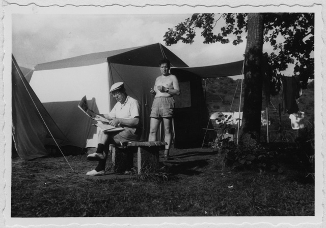 Campeggiatori al Parco al Sole a Ponte Capriasca
