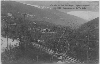 Cartolina della ferrovia Lugano-Tesserete