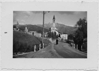 Veduta di via alla Chiesa a Tesserete